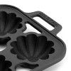 Gibson 6 Cups Fluted Mold Pre-seasoned Cast Iron Pan in Black - 3 of 4
