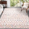 Area Rugs Boho Moroccan Rugs for Living Room Carpet Abstract Rugs for Bedroom Soft Distressed Rug - 2 of 4