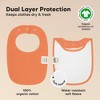 KeaBabies 8pk Organic Baby Bibs for Boy, Baby Drool Bib for Baby Boys and Girls, Newborn Teething Bibs - 3 of 4