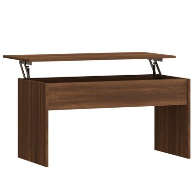 vidaXL Coffee Table Brown Oak 40.2"x19.9"x20.7" Engineered Wood