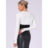Jess by Meiko Women's Long Sleeve Heart Bolero Shrug - 3 of 4