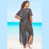 Swim 365 Women's Plus Size Long Caftan Cover Up - 3 of 4