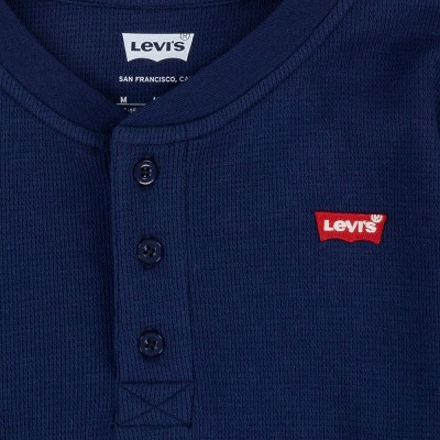 Levi's® Boys' Long Sleeve Thermal Knit Henley Shirt : Target