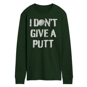 Men's - Instant Message - I Dont Give A Putt Long Sleeve Graphic T-Shirt - 1 of 3