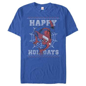 Men's Marvel Christmas Spider-Man Web T-Shirt