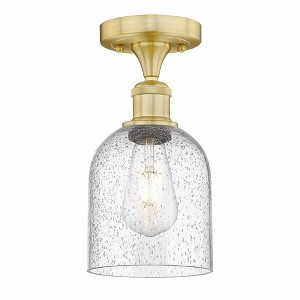 Bella - 1 Light Semi-Flush Mount In Industrial Style-9.63 Inches Tall and 5.5 Inches Wide - 1 of 1