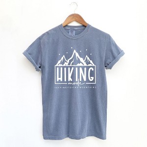 Simply Sage Market Women's Hiking Mode Take Me To The Mountains Short Sleeve Garment Dyed Tee - 1 of 4