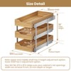 LOVMOR 3 Tier Pull Out Cabinet Organizer, Heavy-Duty Pull Out Drawer, Slide Out Wood Shelf for Cabinets - 4 of 4