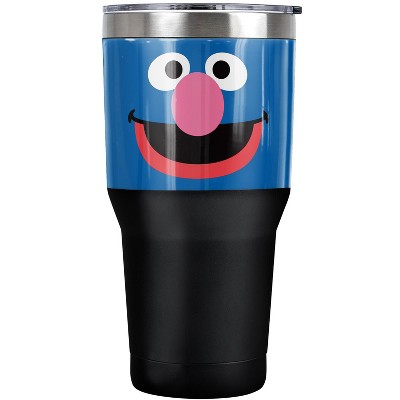 Sesame Street Grover Face Steel Tumbler 30oz Coffee Travel Mug