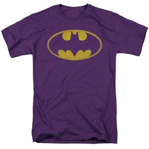 Men's Batman Washed Bat Logo T-Shirt - 1 of 4