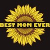 Men's Design By Humans Happy Mothers Day Best Mom Ever Sunflower By CarambaArt T-Shirt - 2 of 2