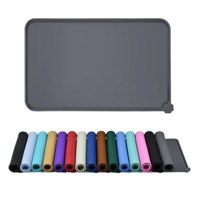 Kumasinova 18.5" x 11.5" Waterproof Pet Feeding Mat for Cat Dog Water Bowl with BPA Free Dogs Cats Food Mats Prevent Spill