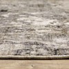 Nirvan Geometric Abstract Indoor Area Rug Gray/Ivory - Captiv8e Designs - 4 of 4