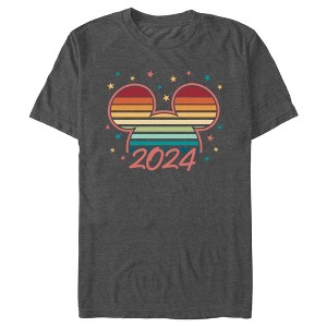 Men's Mickey & Friends Colorful Retro Sunset 2024 T-Shirt - 1 of 4