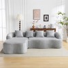 104.7''L-Shaped Modular Sectional Sofa with Curved Chaise, High-Density Foam and 4 Free Pillows - 3 of 4