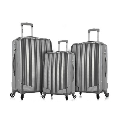 silver luggage set