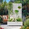 TOAOTBNBO Metal Raised Garden Bed with Brick Pattern, Outdoor Planter Box with Wheels, Modern Privacy Screen for Garden and Patio - 2 of 4