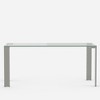 Gaoyangjiaju 66.9 Inch Tempered Glass Dining Table with Metal Legs Kitchen Dining Room Table - 4 of 4