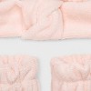 Towel Fabric Headband and Hand Wrap Set 3pc - A New Day™ Pink - 3 of 3