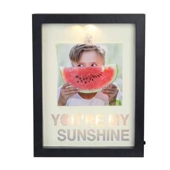 Northlight LED Lighted You're My Sunshine Picture Frame with Clip - 4" x 4"