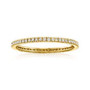 Pure Collection by Ross-Simons 0.15 ct. t.w. Diamond Eternity Band in 14kt Yellow Gold - 1 of 4