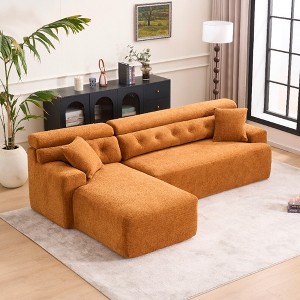 Whisen 86" Modular Convertible Sectional with 2 Pillows - 1 of 4