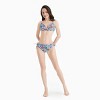PATPAT Couples Vacation Hawaiian Tropical Floral Print Swim Trunks Shorts and Two-Piece Swimsuit - 2 of 4