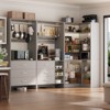 Aheaplus Set of 3 Freestanding Corner Closet System, Space-saving Closet Organizer  with Drawers and Hanging Rods - 4 of 4