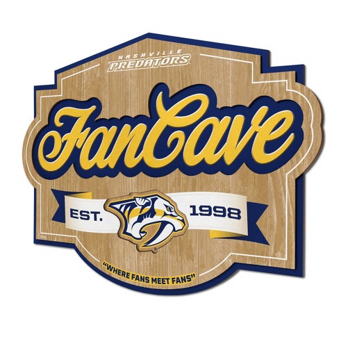 Nhl Nashville Predators Fan Cave Sign : Target