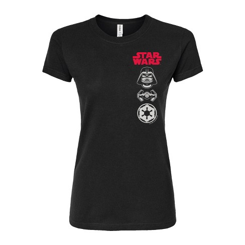 Women's - Star Wars - Vader Icons Juniors Fitted Graphic T-Shirt - image 1 of 2