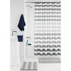 LunaLulinlk Ombre 15-Piece Stripe Polyester Shower Curtain Set, Gray - 4 of 4