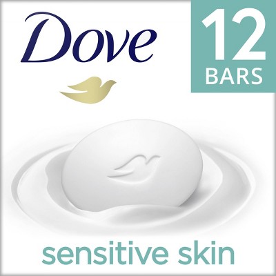 Dove Sensitive Skin Moisturizing Unscented Beauty Bar Soap