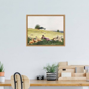 Amanti Art Homers Sheep Countryside II by Winslow Homer Framed Wall Art Print - 1 of 4