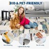 TackView Washable Area Rug, Foldable Geometric Printed Carpet, Soft Low Pile Floor Mats, Floor Covering for Bedroom Living Room - 4 of 4