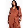 CITY CHIC | Women's Plus Size Oki Maxi Dress - copper - 22W - 3 of 4