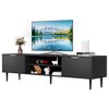 TV Stands, Entertainment Center with 2 Large Storage Cabinets for TVs Up to 75 Inches, TV Stands for Living Room, Bedroom, Office - 3 of 4