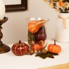 Northlight 4.25" Harvest Artificial Pumpkin and Leaf Autumn Decoration 10pc - Orange/Green - 2 of 4