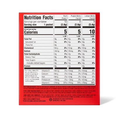 Punch Variety Sugar-Free Drink Mix - 30ct - Market Pantry™
