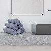 PiccoCasa Luxury Washcloth Soft and Absorbent 100% Cotton for Daily Use 6 Piece - 3 of 4