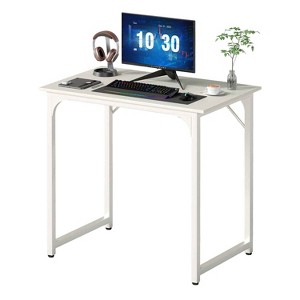 FDW Computer Desk 32/39/47/55 inch Length Study Writing Table Adjustable feet for Home Office - 1 of 4