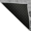 Charcoal Gray And Silver Abstract Washable Indoor Outdoor Area Rug - 4 of 4