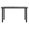 Dining Table Black Powder-coated steel, tempered glass - 3 of 4