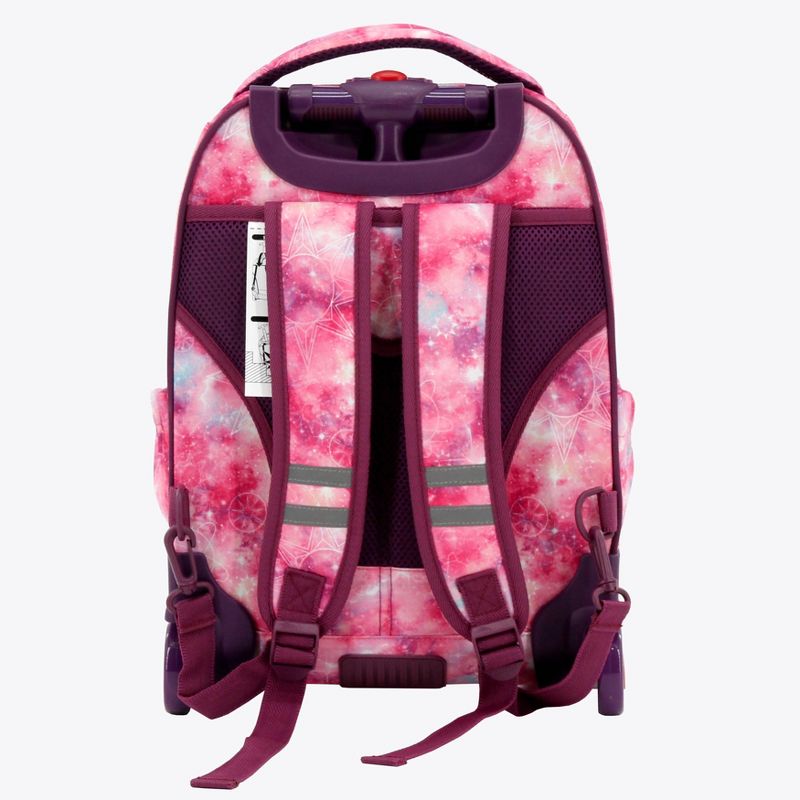 JWorld Sparkle Kids&#39; Rolling 15&#34; Backpack - Purple Galaxy, 5 of 11