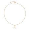 Adornia Tarnish Resistant 18k Gold Plated Mother of Pearl Zodiac Necklace - 4 of 4