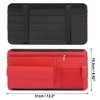 Unique Bargains ABS PU Leather Sunglasses Storage Car Sun Visor Organizer - 2 of 4