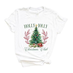 Simply Sage Market Women's Holly Jolly Christmas Club Short Sleeve Graphic Tee - 1 of 4