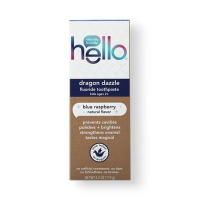 hello Dragon Dazzle Blue Raspberry Fluoride Toothpaste - 4.2oz