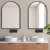 36 X 24 Inch Arch Toilet Mirror Cabinet Recessed Bathroom Cabinet Wall Cabinet With Mirror,Bathroom Vanity Mirror Cabinet Set Of 2-Cuddlewood - 2 of 4