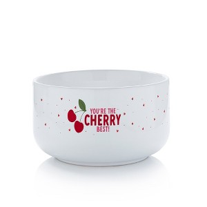 Personalization Mall Sweet Cherries Personalized 14 oz. Kids Cereal Bowl - 1 of 2