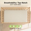 KeaBabies Lyra Muslin Crib Sheets for Boys, Girls, 2pk 52x28 Cotton Baby Crib Mattress Sheets Fitted, Soft, Breathable - 4 of 4